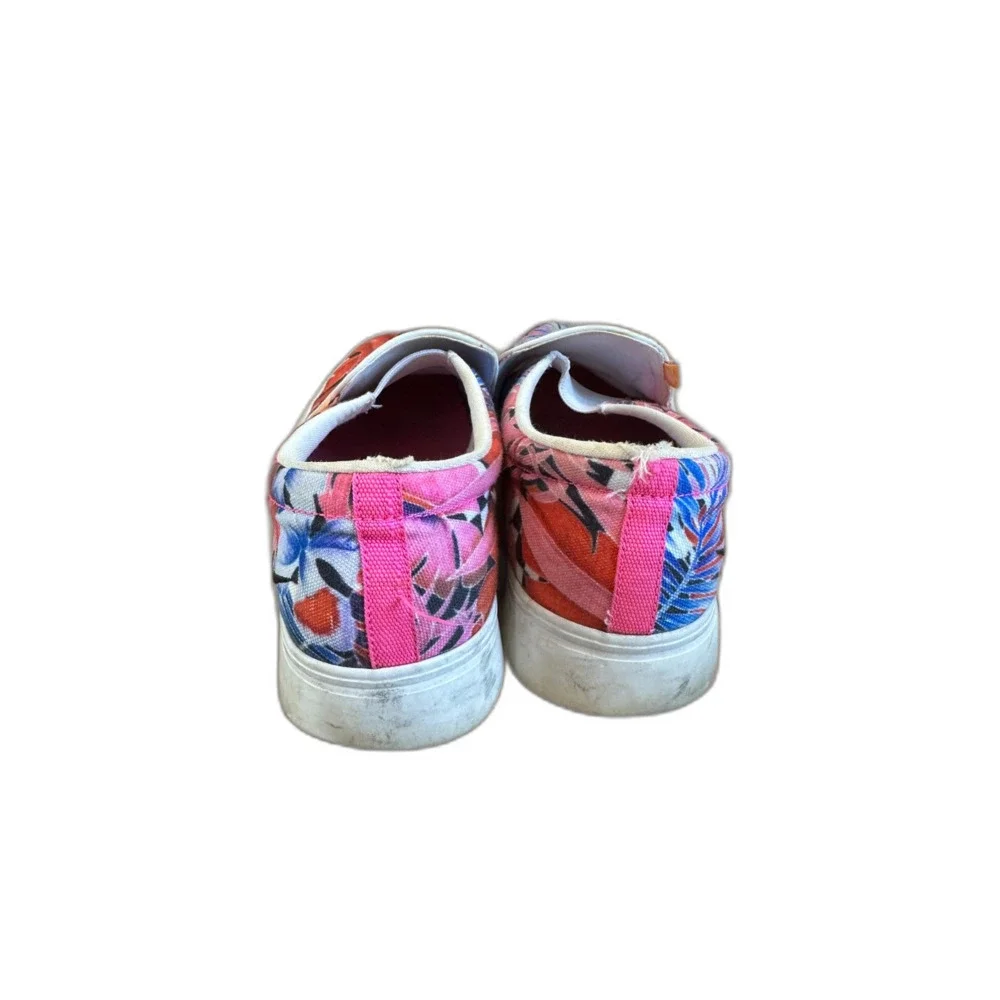 Nike Court Royale AC Slip-on Sneakers Laser Fuchsia Floral Print Size 9